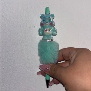 #52 Aqua fluffy Bear Pen